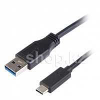 Кабель интерфейсный для USB Type-C Ship USB306-1P, Black