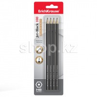 Набор карандашей ErichKrause 45477 Jet Black 100 HB, 4 шт