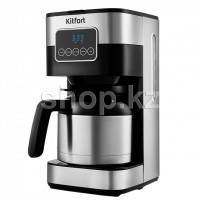 Кофеварка Kitfort KT-752, Black-Steel