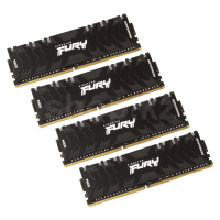 DDR-4 DIMM 128 GB 3600 MHz Kingston Fury Renegade RGB, 4x32 GB Kit, Black, BOX (KF436C18RBAK4/128)