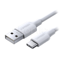 Кабель интерфейсный для USB Type-C UGREEN 60121, 1m, White