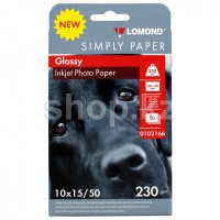 Lomond A6 (10x15), 230г/м2, 50 парақ, жылтыр, бір жақты, қағазы