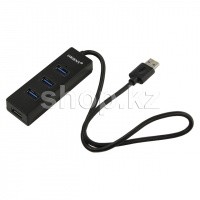 USB HUB 4-port USB 3.0 Orient BC-304, Black