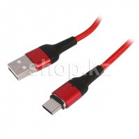 Кабель интерфейсный для USB Type-C Usams SJ-327, 1m, Red