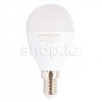 Ergolux LED-G45-9W-E14-3K, 9Вт, 3000K LED шамы