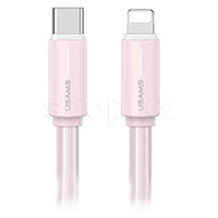 Apple Lightning - USB Type-C Usams US-SJ735, 1m, Pink интерфейс кабелі