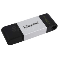 USB Флешка 256 GB Kingston DataTraveler 80, USB 3.2 (Type-C), Silver-Black