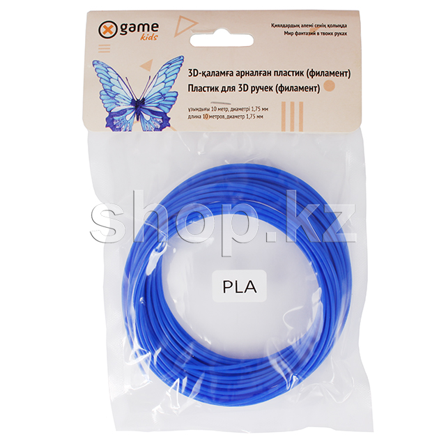 Картридж X Game kids 3D PLA-Blue-10, 1.75 мм, 10м, Blue