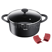 Кастрюля Tefal E2184675, 24 см, 4.2 л., с крышкой