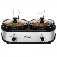 Медленноварка Kitfort KT-219, Black-Steel