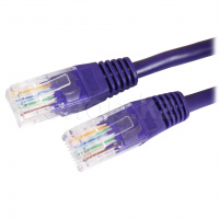 Patch cord RJ-45 5е cat Cablexpert PP12-2M/V, UTP, 2m, Violet