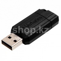 USB 64Gb Verbatim PinStripe, Black флешкасы