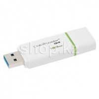 USB Флешка 128Gb Kingston DataTraveler G4, USB 3.0, White-Green