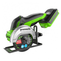 Угловая шлифовальная машина аккумуляторная Greenworks GD24UCS, без аккумулятора и ЗУ