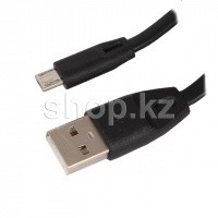 Кабель интерфейсный для Micro USB Continent QCU-5103 BK, Black