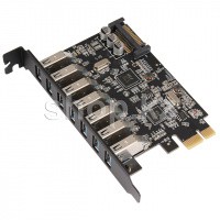 Контроллер PCI-Ex1 to 7хUSB 3.0, Orico PVU3-7U