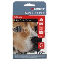 Lomond A6 (10x15), 180г/м2, 50 парақ, жылтыр, бір жақты, қағазы