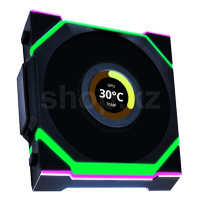 Вентилятор для корпуса Lian Li Uni Fan SL Wireless LCD 120 ARGB, 12cm, Black