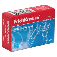 Скрепки канцелярские ErichKrause 7857, 100шт