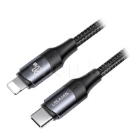 Apple Lightning - USB Type-C Usams SJ-522, 2m, Black интерфейс кабелі