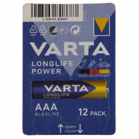 Varta AAA LR03 Longlife Power, 1.5V (12 дана) батареясы