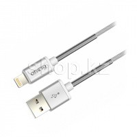Кабель интерфейсный для Apple Lightning OLMIO HD, 1.2m, White