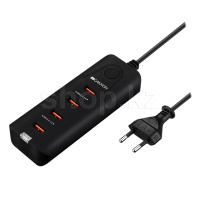 Зарядное устройство Canyon CNE-CHA09B, сеть, для USB-устройств, Black