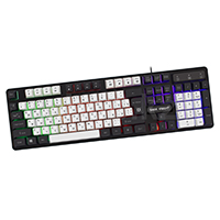 Defender Dark Knight GK-077, White- Black пернетақтасы