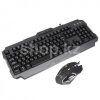 Клавиатура Mars Gaming MCP118, Black, USB + мышь + коврик