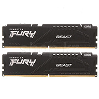 DDR-5 DIMM 32 GB 6000 MHz Kingston Fury Beast, 2x 16 GB Kit, BOX (KF560C36BBE2K2-32)