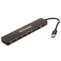 USB HUB 7-port USB 2.0 D-Link DUB-H7, Black