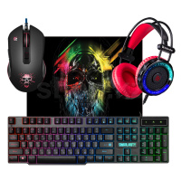 Игровой набор Defender Singularity MKP-118 (клавиатура+наушники+мышь+коврик)