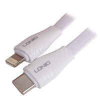 USB Type-C/Lightning LDNIO LC131-I, 1m, White интерфейс кабелі