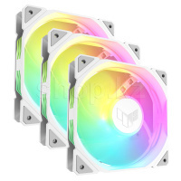 Комплект вентиляторов для корпуса ASUS TUF Gaming TF120 ARGB Reverse, 12cm, White