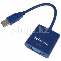 Переходник USB 3.0 - VGA-F Telecom TA710, BOX