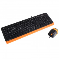 Клавиатура A4Tech Fstyler F1010, Orange, USB + мышь