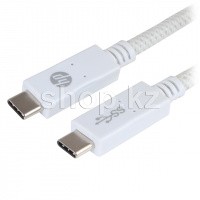 Кабель интерфейсный для USB Type-C - USB Type-C HP HP043GBWHT1TW, 1 m, White