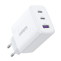 Зарядное устройство UGREEN CD275, сеть, для USB-устройств, White