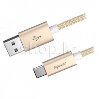 Кабель интерфейсный для USB Type-C Apacer DC111, Brown