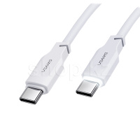 Кабель интерфейсный для USB Type-C Usams US-SJ567, 1.2m, White
