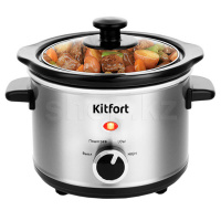 Медленноварка Kitfort KT-205, Steel-Black