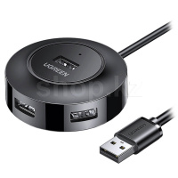 USB HUB 4-port USB 2.0 Ugreen CR106, Black