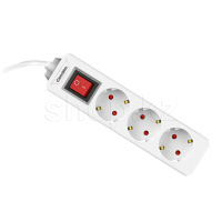 Сетевой фильтр Camelion CMS-113-3M, 3 розетки, 3м, White