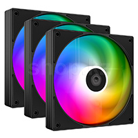 Комплект вентиляторов для корпуса ID-Cooling AS-120-ARGB-K Trio, 12сm, Black