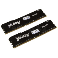 DDR-4 DIMM 16 GB 3733 MHz Kingston Fury Beast, 2x 8 GB Kit, Black, BOX (KF437C19BBK2/16)