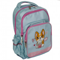 Школьный рюкзак ЮНЛАНДИЯ Corgi 270679, Turquoise-Pink