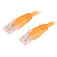 Patch cord RJ-45 5е cat Cablexpert PP12-0.5M/O, UTP, 0.5m, Orange