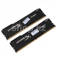 DDR-4 DIMM 32Gb/3000MHz PC24000 Kingston HyperX Fury, 2x16Gb Kit, Black, BOX (HX430C15FB3K2/32)