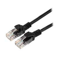 Patch cord RJ-45 5е cat Cablexpert PP12-1.5M/BK, UTP, 1.5m, Black