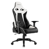 Кресло геймерское Sharkoon Elbrus 3, Black-White